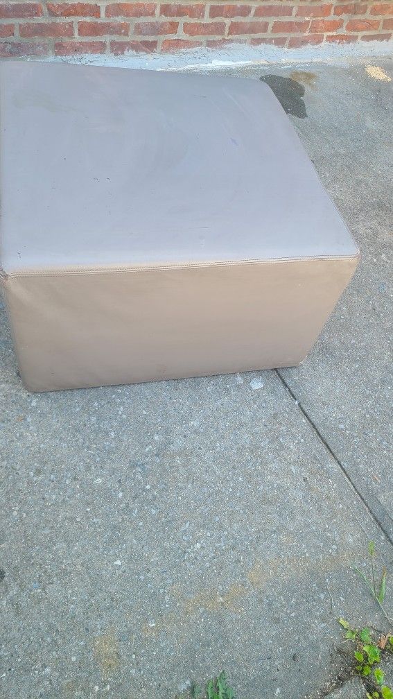 Leather Ottoman