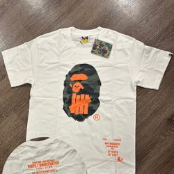 BAPE X Undefeated White Tee