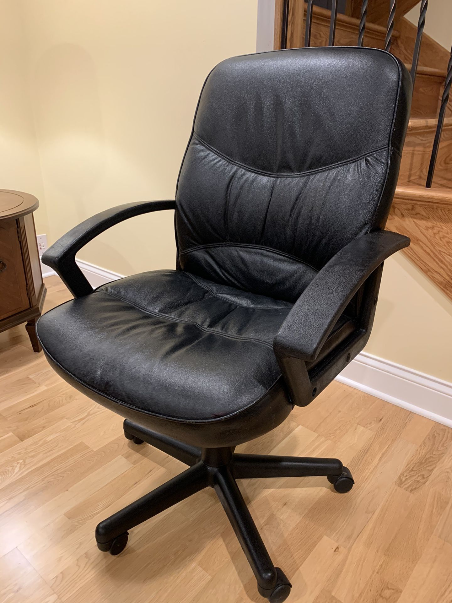 Leather desk chair