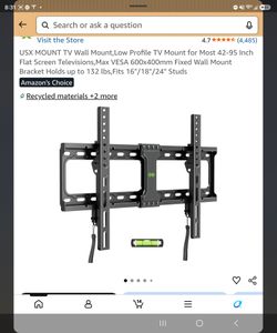 USX Mount Low Profile TV Wall Mount Bracket( New)