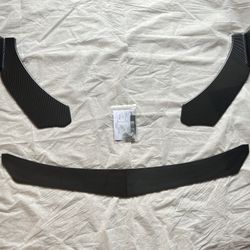 BRAND NEW 2007-2014 Mercedes-Benz C300 C350 Carbon-Style Front Bumper Splitter Kit (W204 C-Class)