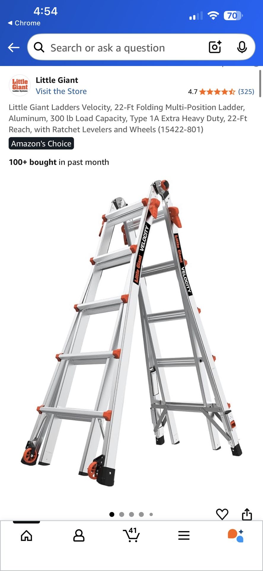 Little giant Velocity 22 Ft Ladder