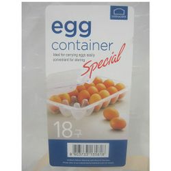LOCK Egg Storer for 18 Eggs- Clear/Blue

