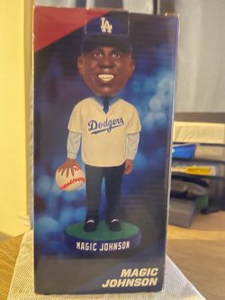2013 Dodgers SGA bobblehead- Magic Johnson “Baseketball”  NIB