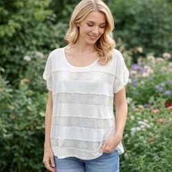 Free people floral flowy top size M