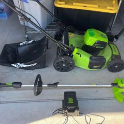 GreenWorks Lawn Mower and Edger