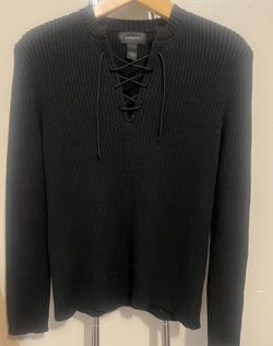 EXPRESS BLACK Ribbed Sweater