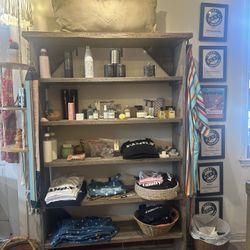 Gorgeous Handmade Wood Shelving Unit 