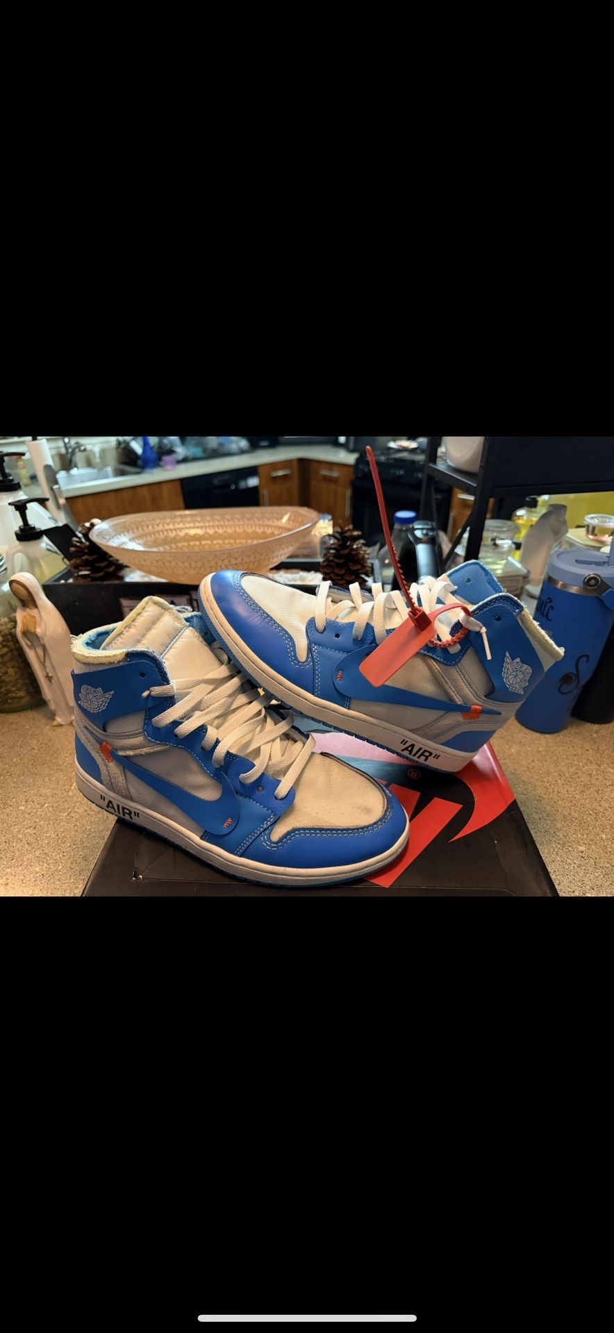 Off White Air Jordan 1 UNC 10.5 