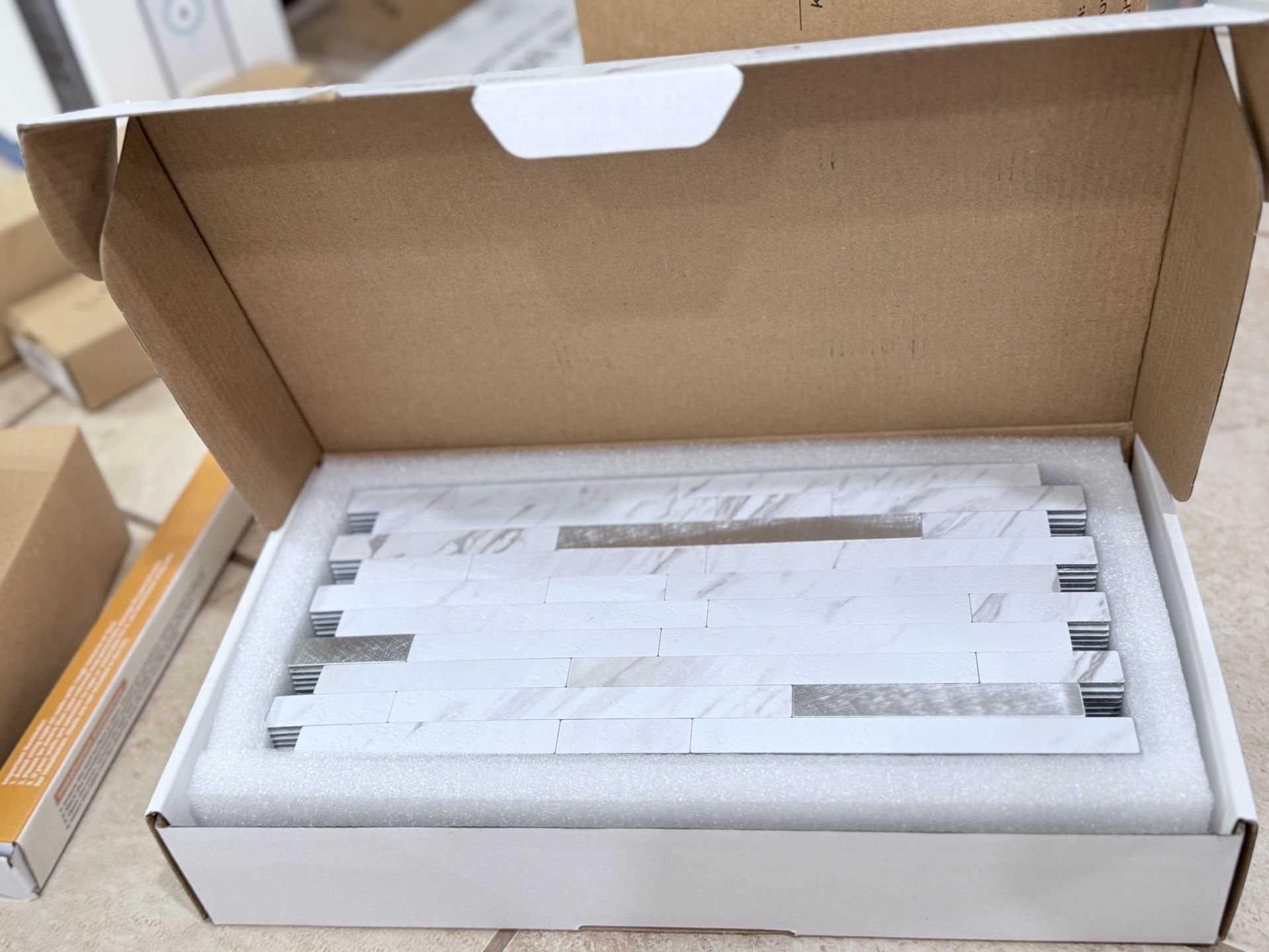 peel and stick tiles - 3 box’s