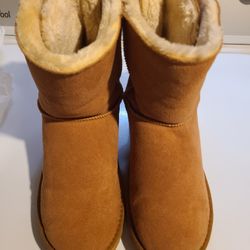 Uggs Brown Bailey Bow II Boots
