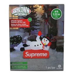 White Supreme Inflatable Snowman