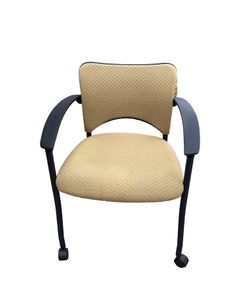 🪑 Beige Guest Chair w/ Black Frame & Casters – Starting at $69.99! 🪑