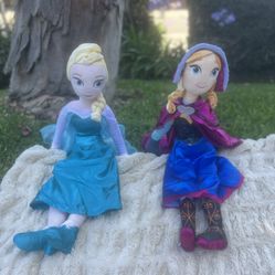 Anna And Elsa Plush Soft Dolls