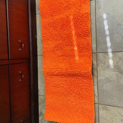 Tangerine Orange Bath Mat