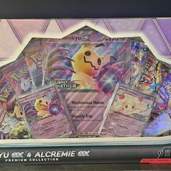 NEW- Mimikyu Ex & Alcremie Ex Premium Collection 