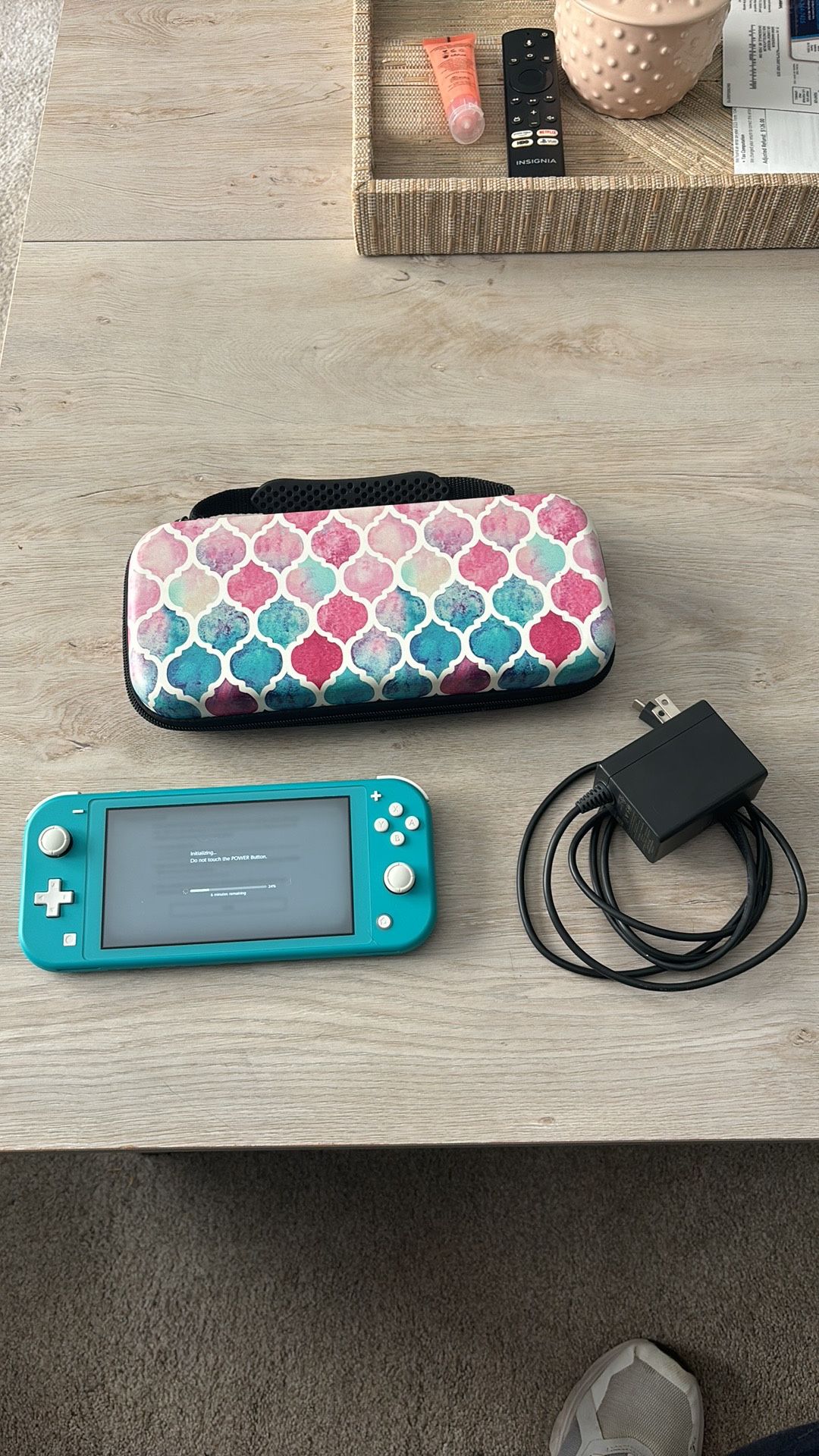 Nintendo Switch Lite w/ case & 128 gb micro SD **Like New