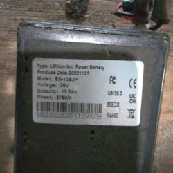 36v 10.5ah 378wh Lithium Ion Power Battery