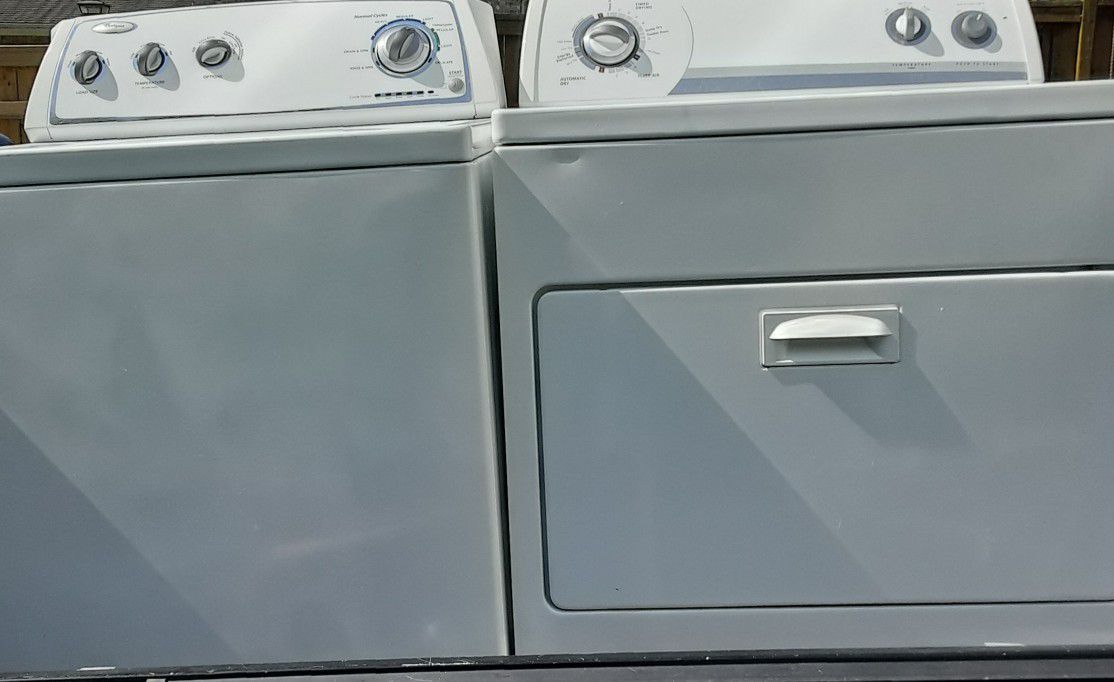 WHIRLPOOL SUPER CAPACITY DRYER AND WASHER