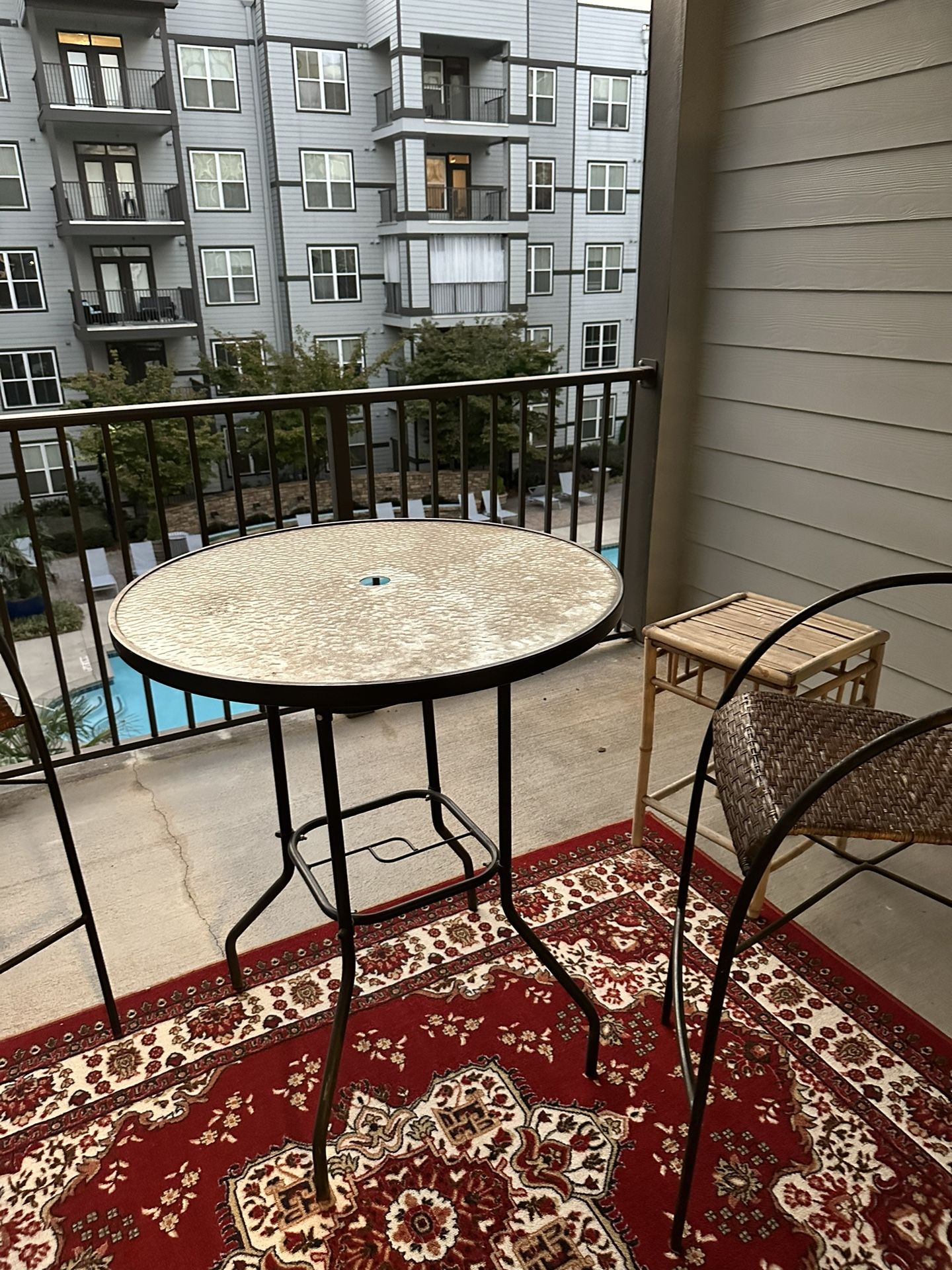 out door dining set (table and two chairs)