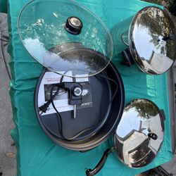 Versatile Electric Skillets with Lids - Pot - pan . FARVERWARE . Sell all 3 . Priced to sell