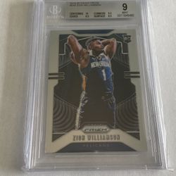ZION WILLIAMSON PANINI PRIZM ROOKIE CARD BGS PSA GEM MINT 