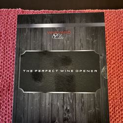 “Vineyard Elite” Wine Opener Gift Set-Includes Bottle Opener, Foil Cutter, 3 Vacuum Seal Stoppers.