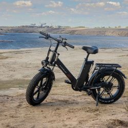 PHNHOLUN C6 Pro 20" Fat Tire Electric City Bike 1000W Motor 48V 17.5Ah Battery