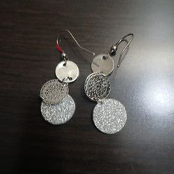 Sterling Silver Triple Drop Earring