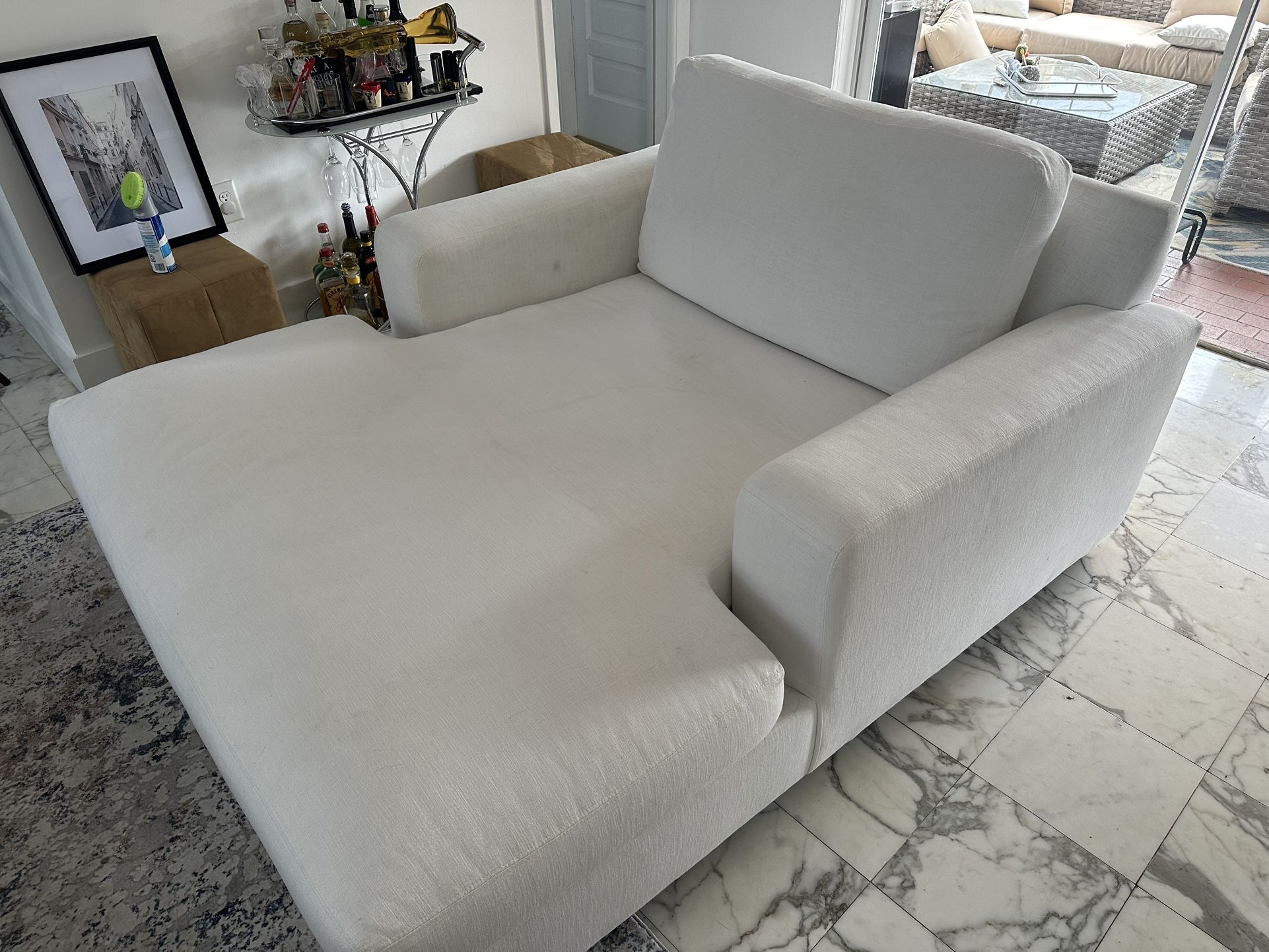 Big Sur Square Arm Chaise Lounge | Pottery Barn