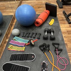 Workout Equipment Dumbbells Yoga mat Embark
