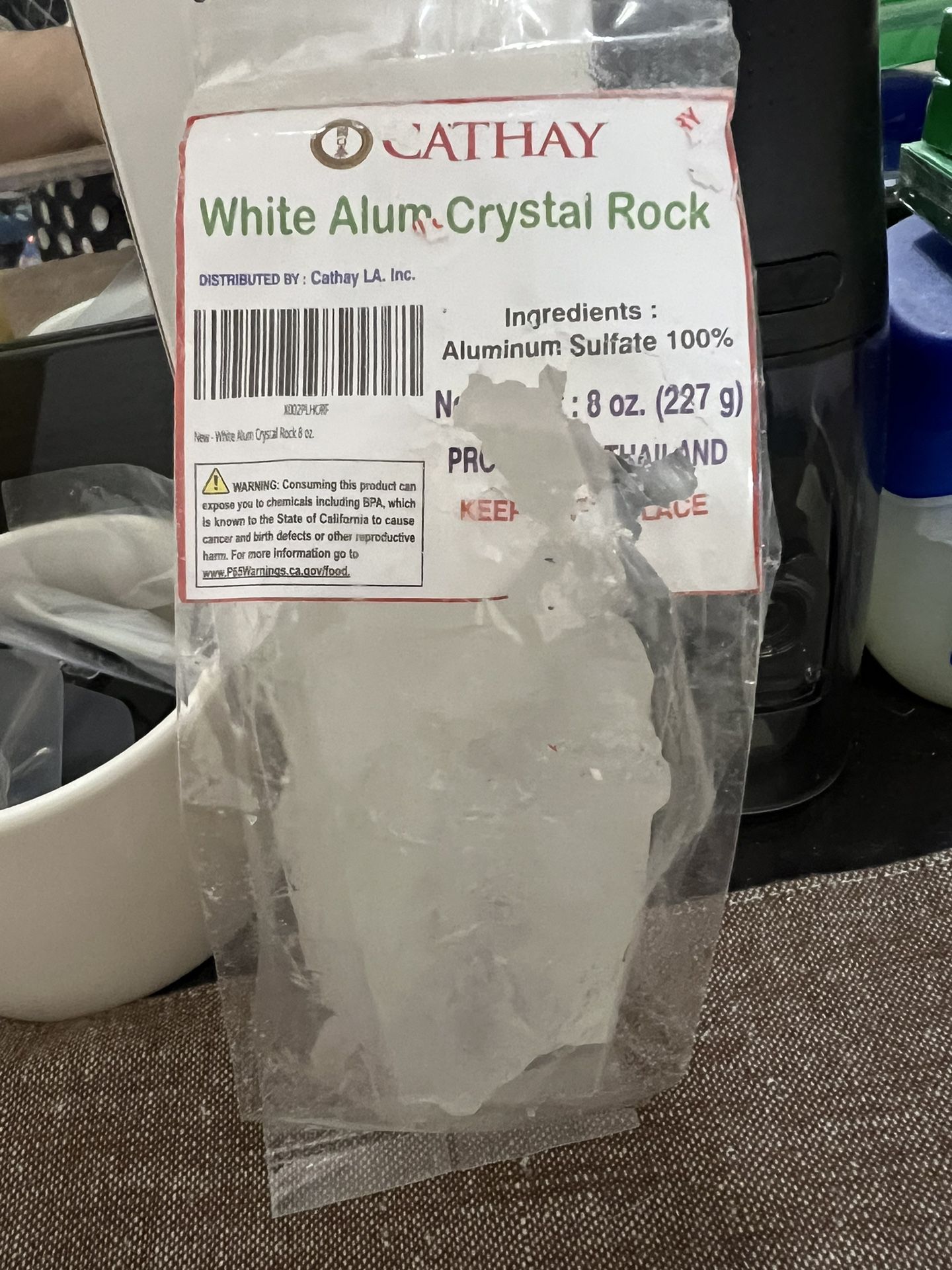 White Alum Crystal Rock