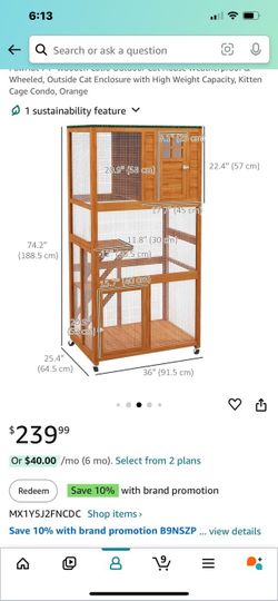 Fully Assembled Pet enclosure