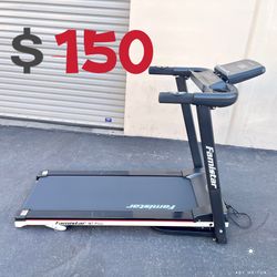 Famistar M7 Plus Electric Folding Treadmill w Heart Pulse System Ultra wide Belt Incline Running Fitness Treadmill Built in MP3 Speaker LED Displ for Sale in Rancho Cucamonga CA OfferUp