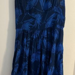 Blue Sleeveless Anthropologie Dress