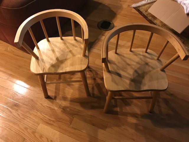 4 Whitney Brothers Bentwood Back Maple Chair