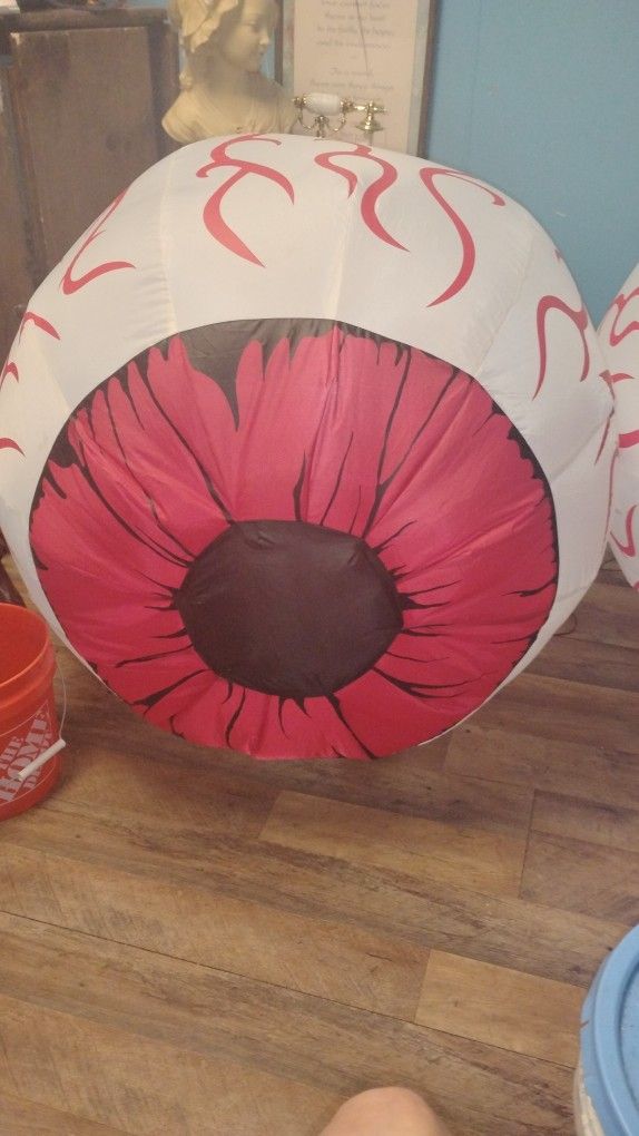 Light Up Plug In Inflatable Eyeballs