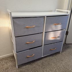 Dresser Organizer with 6 Drawers,Fabric Storage Dresser Tower