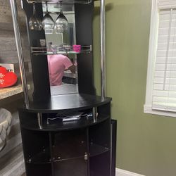 Corner Bar stand, Black