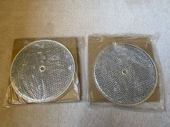 (5-Pack) 9-1/2" Round x 3/32" Aluminum Grease Filters with Center Hole, Range Hood Filter, Kitchen Exhaust Fan Filters Replacement