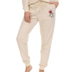 Cream Keith Haring Sweatpants with pockets