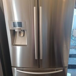 SAMSUNG FRENCH DOOR STAINLESS STEEL PERFECT CONDITION LIKE NEW WORKING PERFECTLY 