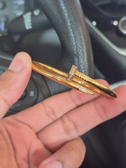 Gold Nail Bracelet size 19