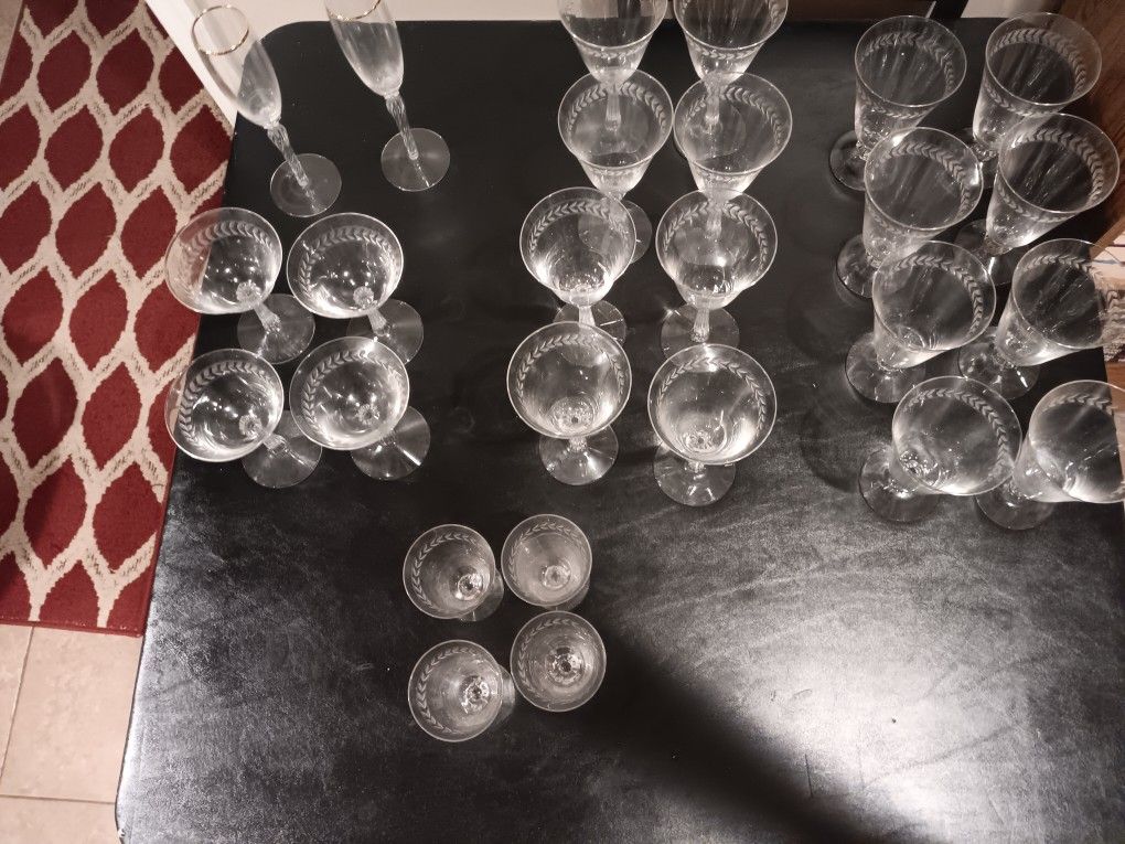 Assorted Vintage Stemware