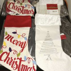 Brand new 21 inch Christmas Stockings - 2 styles