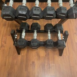 Rack of Dumbbells 