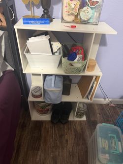 White shelf