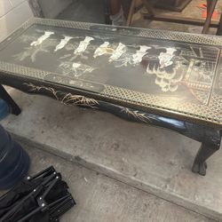 Oriental Mother Of Pearl Coffee Table