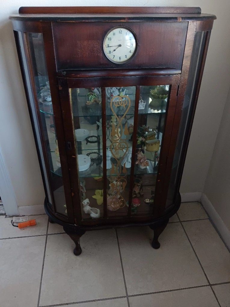 Antique Curio Cabnit