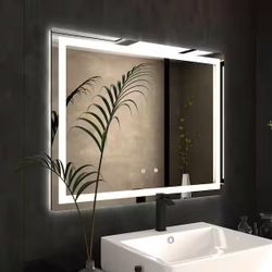 Brand-New BWE 36″ × 28″ Frameless LED Vanity Mirror 
